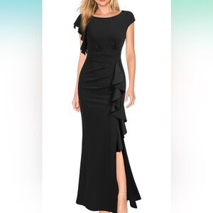 🔹WOOSEA Women's Split Bodycon Mermaid Evening Cocktail Long Dress